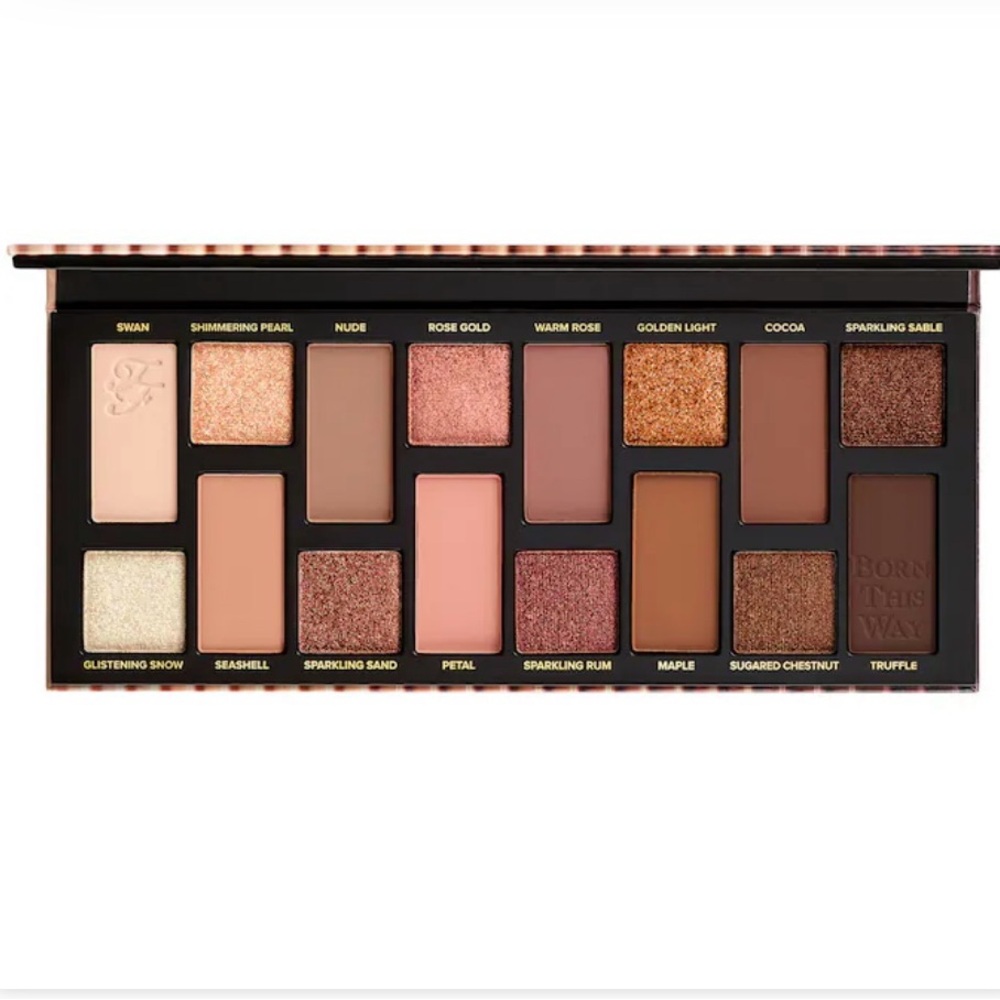 BNIB Too Faced Born This WayNatural Nudes eye pallet